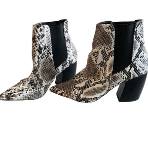 Lulu's Snakeskin Ankle Boots